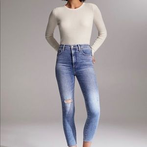 Denim Forum Lola High Rise Skinny Crop